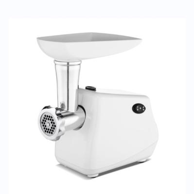 China Hotel Automatic Home Stainless Steel White Electric Sausage Vegetables Meat Mincer In China for sale