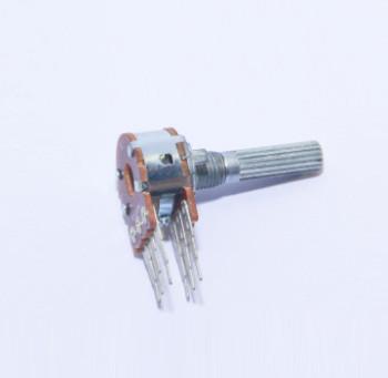 China 16mm rotary potentiometer with metal shaft, carbon potentiometer, trimmer  potentiometer for sale