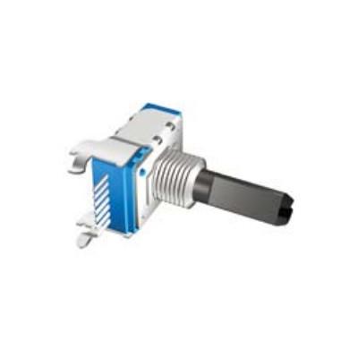 China rotary potentiometer, carbon potentiometer, 14mm potentiometer with insulated shaft, for sale