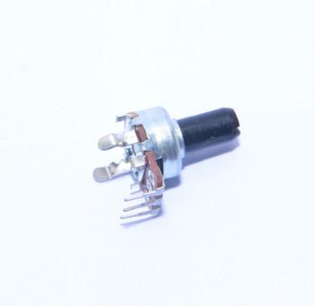 China rotary potentiometer, carbon potentiometer, 17mm potentiometer with insulated shaft, for sale