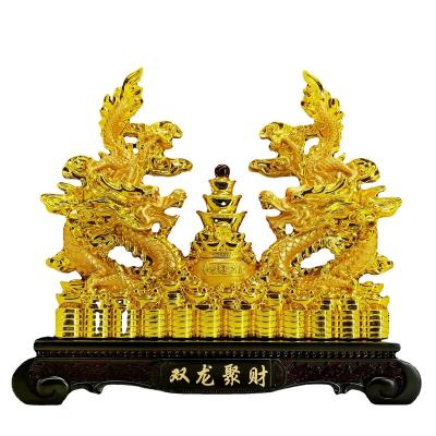 China Wholesale Home Resin Souvenir Feng Shui Items Desk Cartoon Dragon Statue Dragon Resin Craft of Japan New Year Decor Dragon Figurines for sale