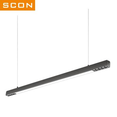 中国 Modern SCON 30W 120cm Led Line Light Modern Indoor Hanging Lamp Ra>85 Creative Home Office Spotlight And Spotlight Commercial Lighting 販売のため