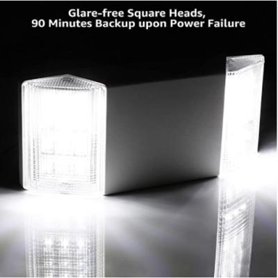 China Commercial Camping Emergency Lights, LED Emergency Lighting With Battery Backup, Listed, Two Square Heads for sale