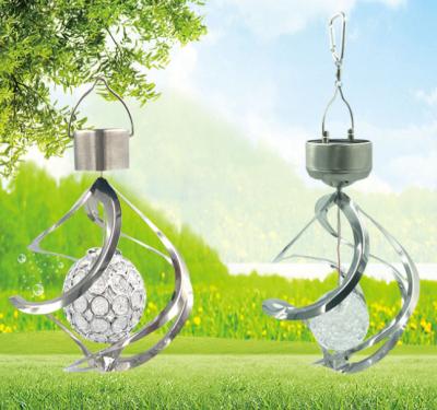 China Solar Powered Rotating Garden Windbell LED Light Ourdoor Garden Decoration Pathway Home Party for sale