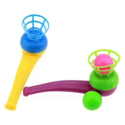 China Pipe Toy with Ball Best Selling 4 Colors Plastic Blowtorch Toy with Ball for Kids for sale