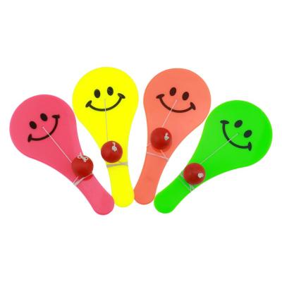 China PP Material Hot Sales New Plastic Small Paddle Ball Game Custom Printing Toys For Children for sale