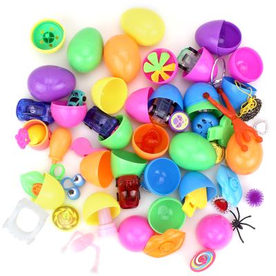 China New colorful plastic egg toy capsule filled with small toy for kids for sale