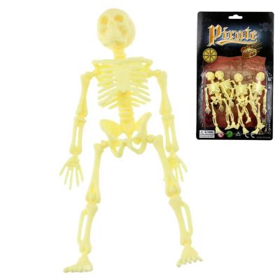 China Promotional Halloween Plastic Party Products Supply Mini Skeleton Bones 11cm For Boys for sale