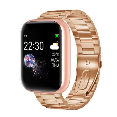 China Full Touch Screen Stainless Steel Smart Watch Women Ladies Smartwatch Touch Screen 1.3 Inch + 38mm Dial + 240*240 Pixels + DA Customized APP for sale