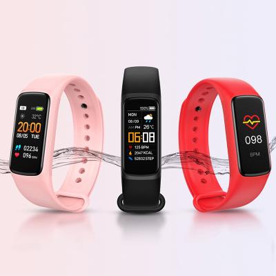 China Unique C7 Touch Screen Fitness Wristband Men Women Smart Watch Ladies Smartwatch 0.96 Inch + 160*80 Pixels Touch Screen for sale