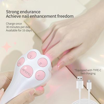 China Amdmg Portable Quick Dry Quick Dryer Focused Usb Wireless Rechargeable Desktop Mini Led Nail Beam Lamp for sale