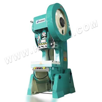 China Building Material Shops J23 C Frame Transmission Press 125T Mechanical Punching Machine for sale