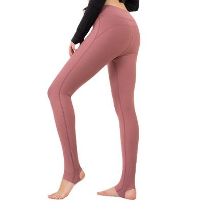 China 2021 New Breathable Foot Yoga Pants With Naked Fleece Fitness Running Yoga Suit for sale