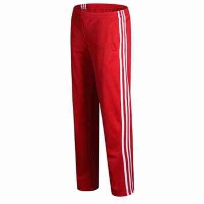 China Wholesale OEM Apparel QUICK DRY Manufacturing Men Fashion Jogger Pants Red Polyester Track Pants for sale