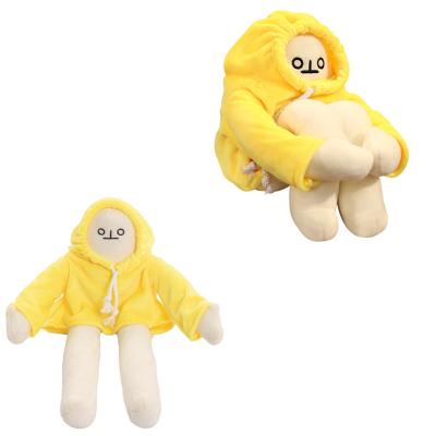 China Wholesale High Quality Plush Stuffed Toys Korean Popular Injured Autistic Stuffed Banana Stuffed Man Appease Dolls for sale