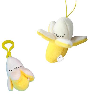 China Cute Gift Banana Fruit Peeling Gift Bag Pendant Chain Plush Toys for sale