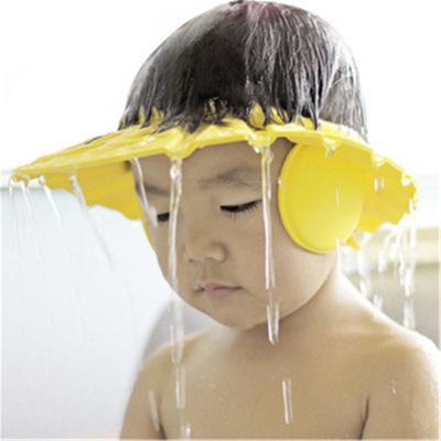 China Eco-freindly Hot Selling Colorful Adjustable Eye Ear Protector Children Bathing Shower Cover Baby Hair Washing Cap for sale