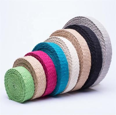 China High Quality Braided Webbing Jute Strip Jute Braided Webbing Eco-friendly Jute Braided Eco Friendly for sale