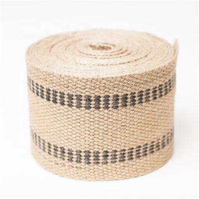 China Eco-Friendly Natural Jute Webbing Webbing For Sofa Sash Eco-Co Friendly Jute Webbing For Varies Uses for sale