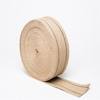 China Eco - Friendly Jute Webbing Strong Woven Webbing Ties Upholstery for sale