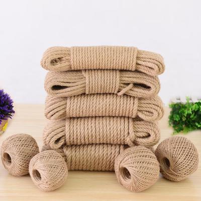 China Hot Sale Eco-friendly Jute Twisted Natural Jute Twisted Rope Jute Rope for sale