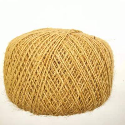 China 3 Strand Eco-Friendly Packaging Jute Twisted Hemp Rope 100% Jute Rope Eco-Friendly Recyclable for sale