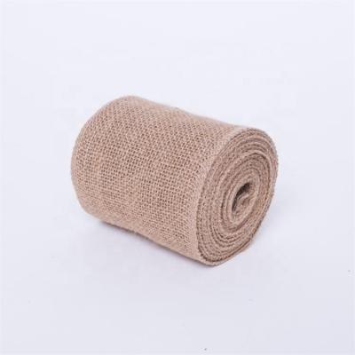 China Natural Eco-friendly Burlap Hessian Fabric Handwork Crafts Hemp Ribbon Christmas Decoration For Home Sewing DIY 2.5cm-30cm for sale