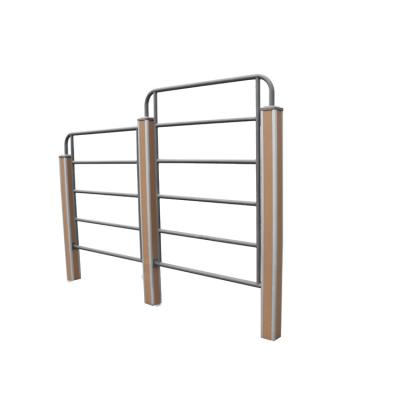 China Durable Gym Used High Bar Workout Equipment Wooden Double Wall Bars For Sale for sale