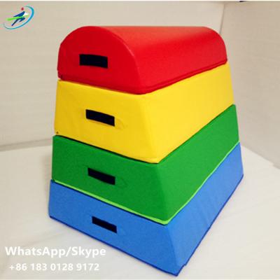 China Happy Gymnastics Kids Four-section Software Pommel Horse Fitness Training Multifunctional Jumping Jump Box for sale