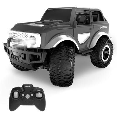 China Factory Wholesale DEERC DE49 1:18 Scale Remote Control Car RC Model SUV RC Off-Road Monster Trucks With LED Lights for sale