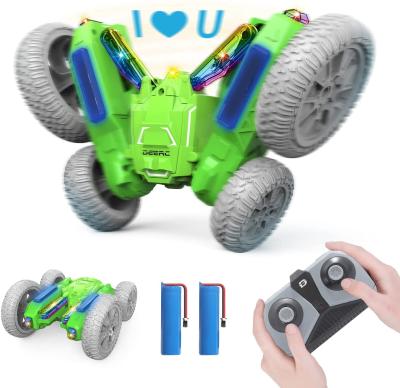 China RC Model DEERC DE55 RC Stunt Cars For Kids Powerful 4WD Remote Control Car With Demo Mode And 360 High Speed ​​Double Sided Fancy Rotation for sale