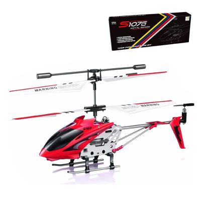 China RC Model Factory Direct Sell S107G High Grade 3.5 Channel With Gyro Alloy Helicopter Stable Fly RC Infrared Remote Control Helicopter for sale