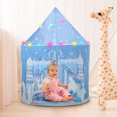 China Sports Toy Princess Castle Tent House Girls Pretend Play Toy Tents with Colorful Light Kids Dream Playhouses for Indoor and Outdoor Use for sale