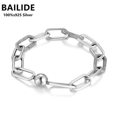 China Professional Manufacturer Anniversary Holiday Gift Sterling Silver Classic Fashion Antioxidation Bracelet for sale