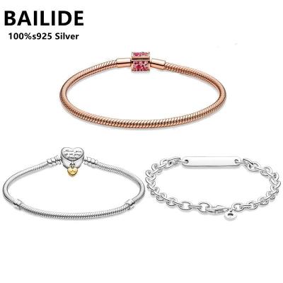 China Other Product Classic Hot-selling Bone Chain Fashion Exquisite Small Jewelry Sterling Silver Bracelet for sale