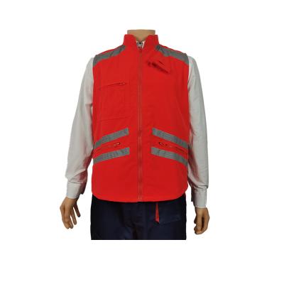 China LED Work Vest Men's INSTANT Custom Cargo Vest Work Men's 65% Polyester 35%Cotton Outdoor Vest For Men for sale