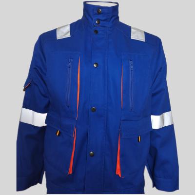 China High Grade Polyester Cotton Labor Reflective Suits Workwear Pant Overall Shirt for sale