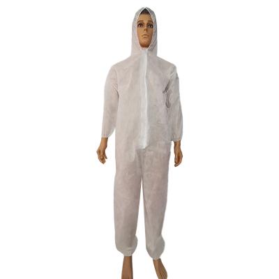 China Antistatic White Dustproof Coveralls With Hood for sale