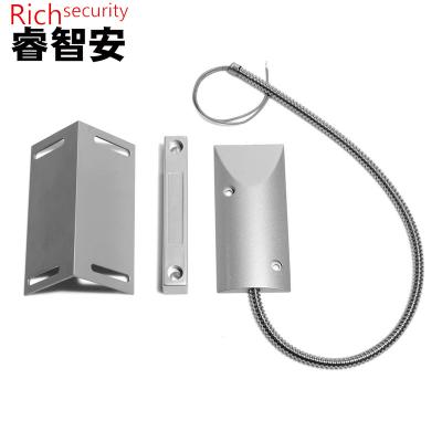 China RZ-61L anti-theft NO reed switch normally open sensor magnetic contact switch with bracket rolling door alarm for sale