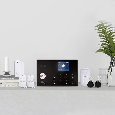 China Free Shipping WIFI+GSM Mini Tuya WiFi GSM Wireless Smart Alarm Home Security System for sale