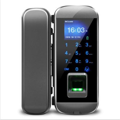 China USB Disk Download/Upload Disks Fingerprint Smart Glass Smart Door Lock for Office for sale