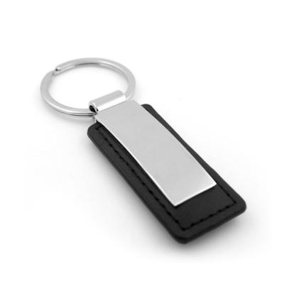 China Leather Eco - Friendly Promotional Key Chain , Custom Logo Leather Key Chain for sale