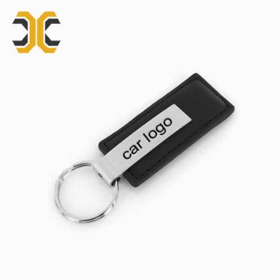 China Custom Metal Car Logo Leather Keychain Eco - Friendly for sale