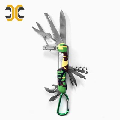 China Hot Selling Multi Functional Knife 11 In 1 Stainless Multi Tool Knives Survival Knife for sale