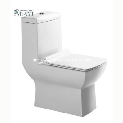 China Cheap Concealed Cistern WC SDAYI Africa Nigeria Malaysia Extended One Piece P Strap Toilet Water Saving Washdown Ceramic Lavatory for sale