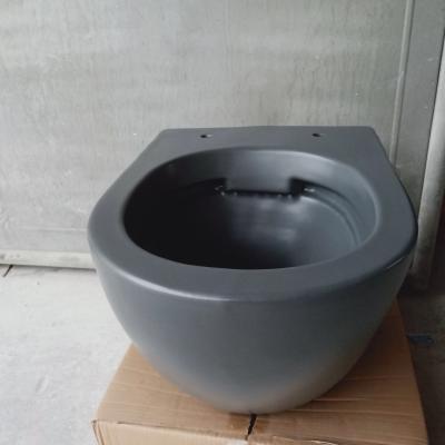 China Popular Matte Matte Black Bathroom Hidden Cistern Bathroom China Color Toilets for sale