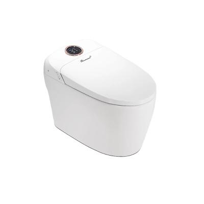 China Hidden Fail 2023 Good Price 2023 Flip Open Lid Dual Flush Water Saving Smart Open Seat Cupc Bidet Smart Toilet Automatic Foot Sensor for sale