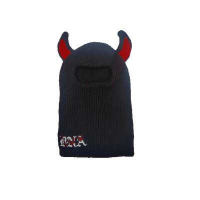 China JOINT Winter Motorcycle Riding Wear Wholesale Custom Logo Face Mask Knit Full Face Cover Ski Cap One Hole Balaclava Designer Ski Hat for sale