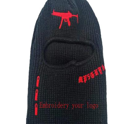 China JOINT Winter Motorcycle Riding Wear Wholesale Custom Logo Face Mask Knit Full Face Cover Ski Hat 3 Hole Balaclava Designer Ski Hat for sale