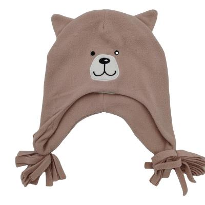 China Wholesale Fashion Custom Knitted Baby Hats Imitation Bear Ear JOINT Funny Knit Winter Hats for sale